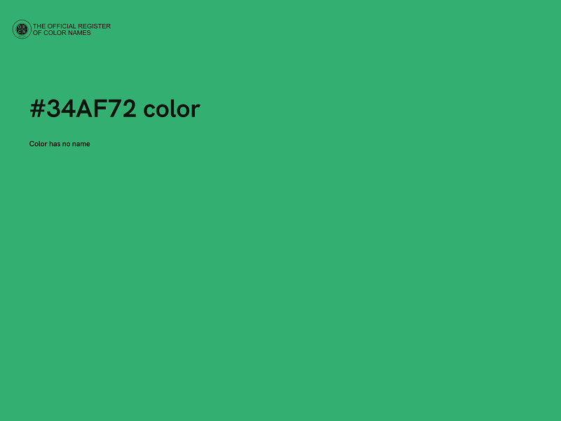 #34AF72 color image