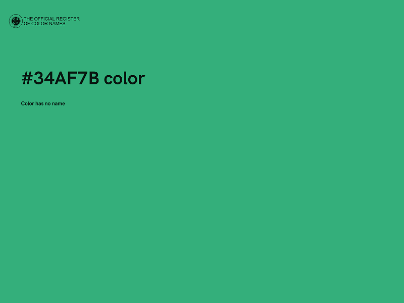 #34AF7B color image