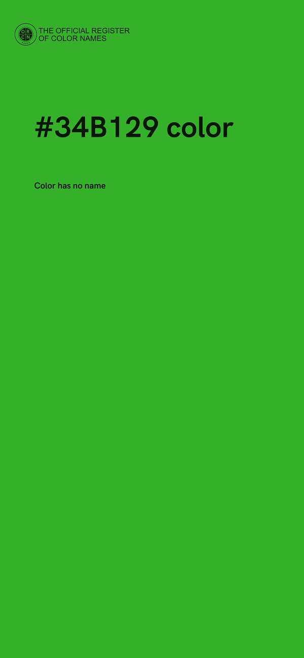 #34B129 color image
