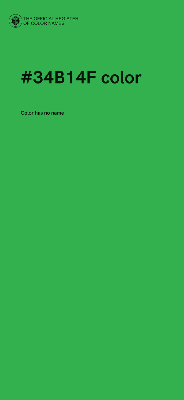 #34B14F color image