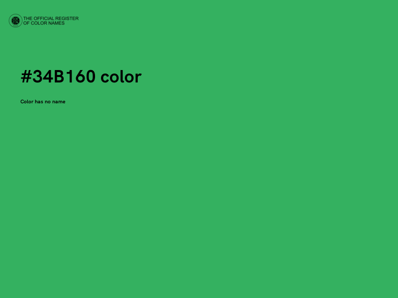 #34B160 color image