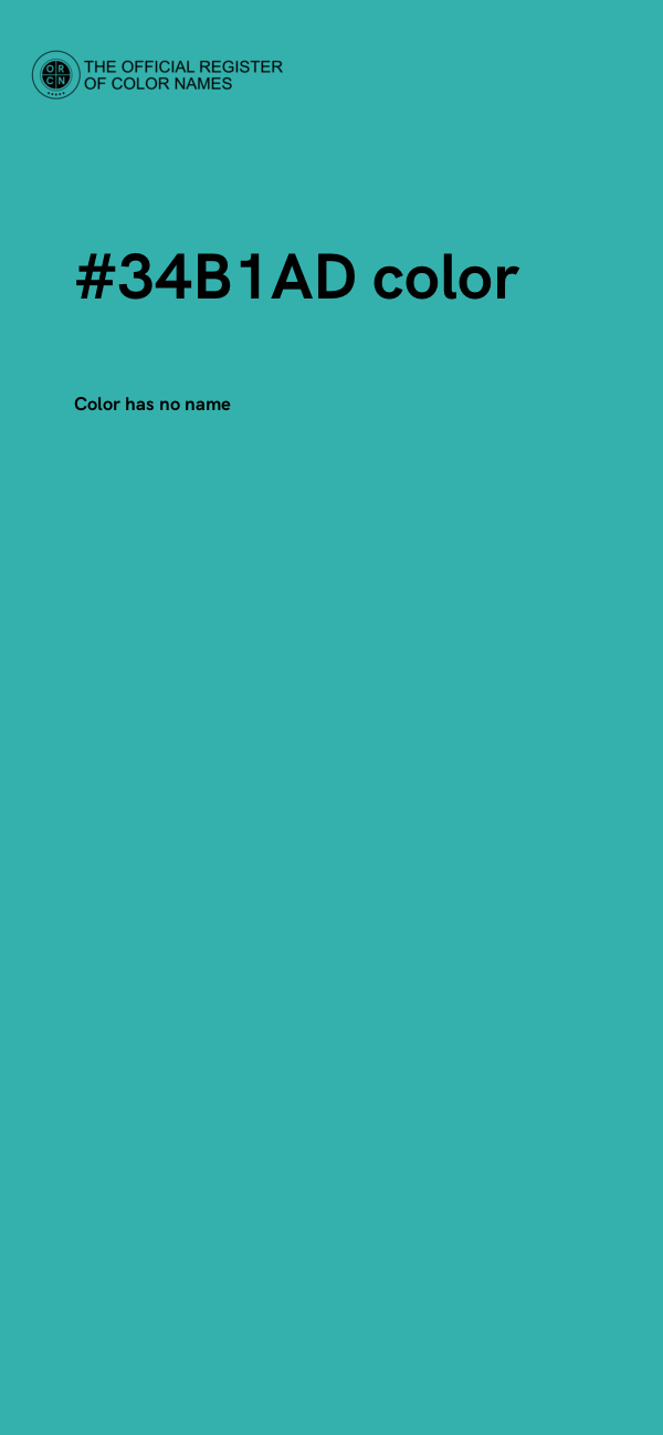 #34B1AD color image