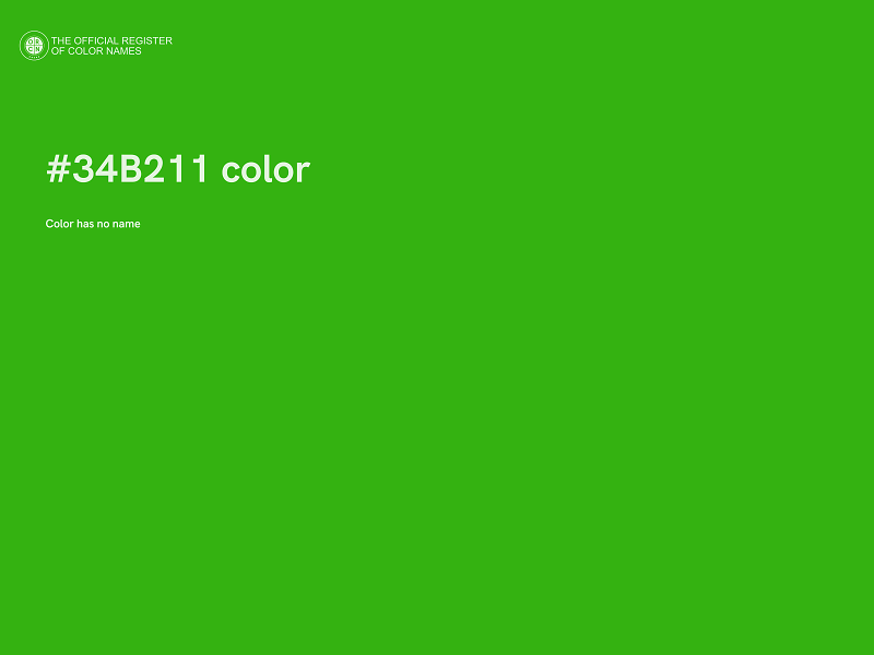 #34B211 color image