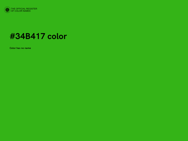 #34B417 color image