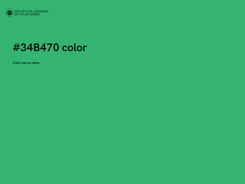 #34B470 color image