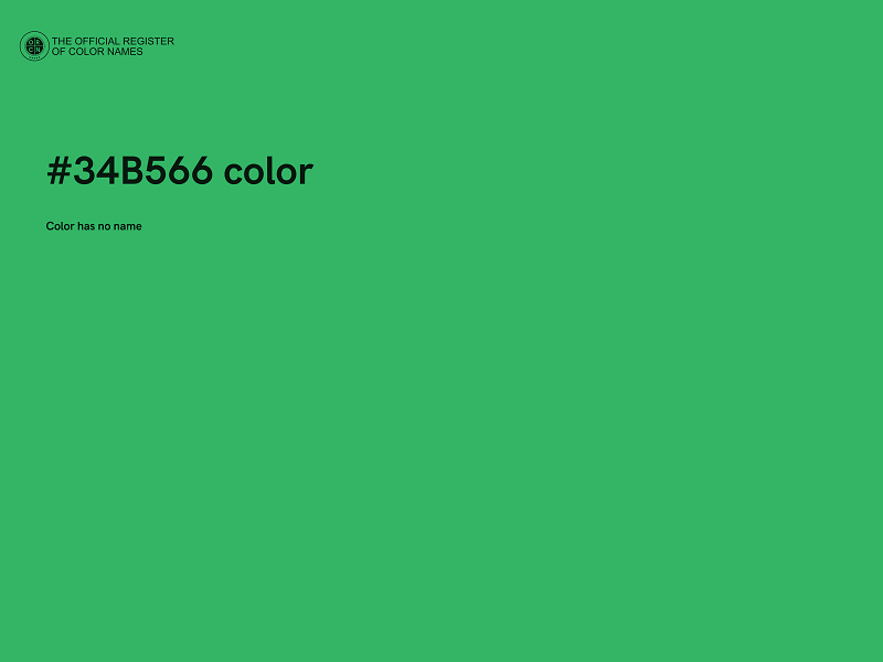 #34B566 color image