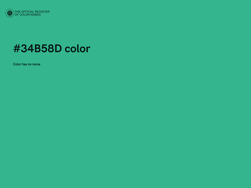 #34B58D color image