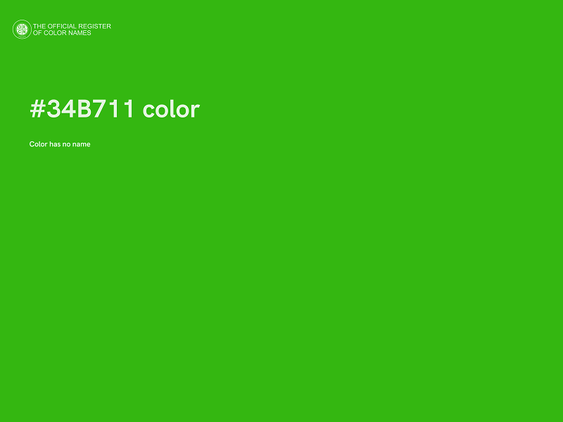 #34B711 color image