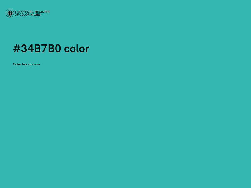 #34B7B0 color image