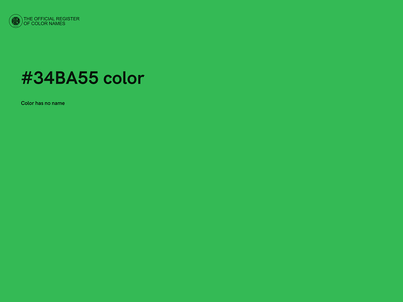 #34BA55 color image