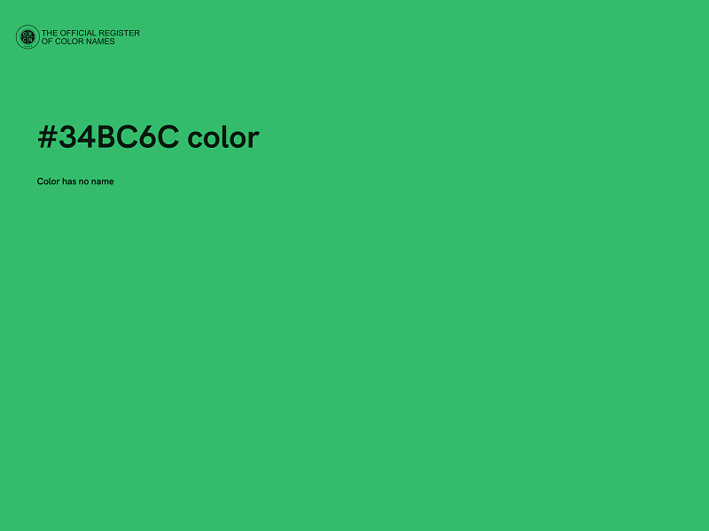 #34BC6C color image