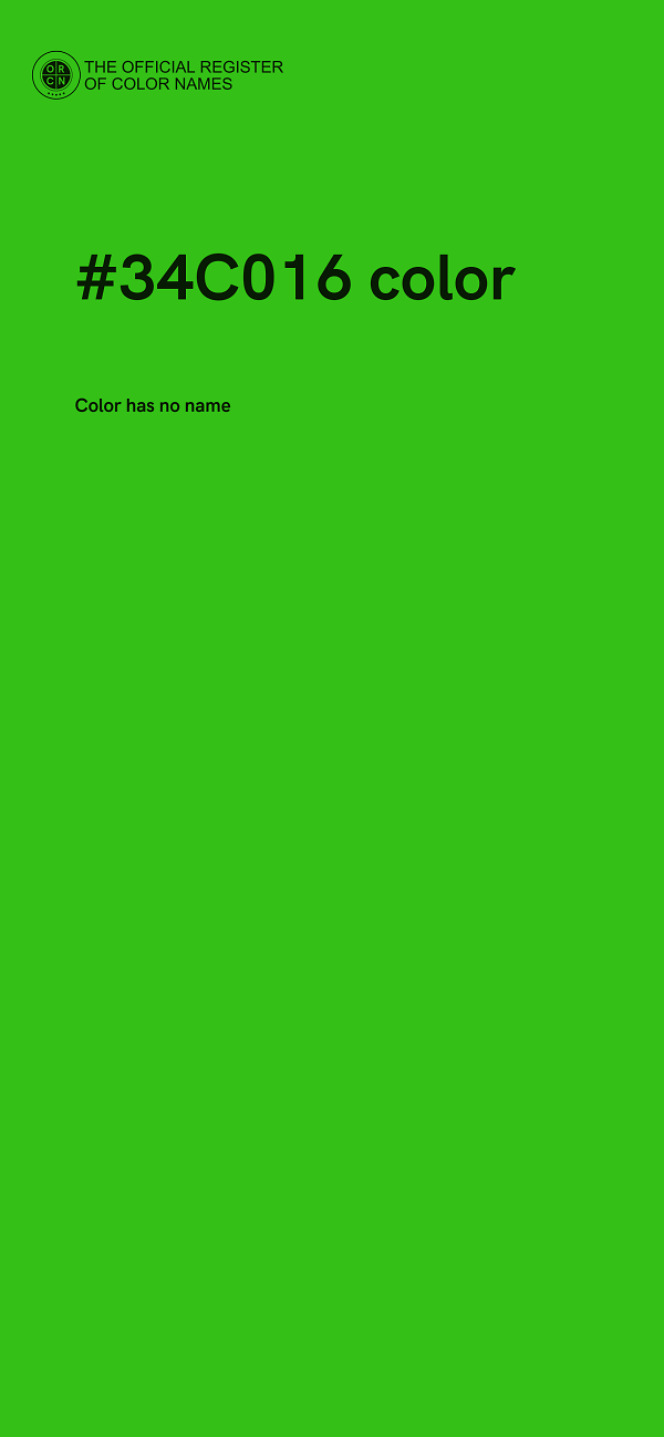 #34C016 color image