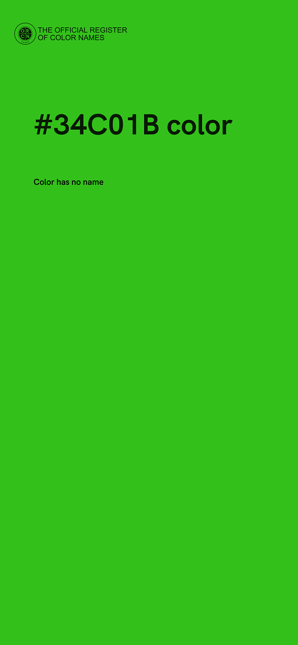 #34C01B color image