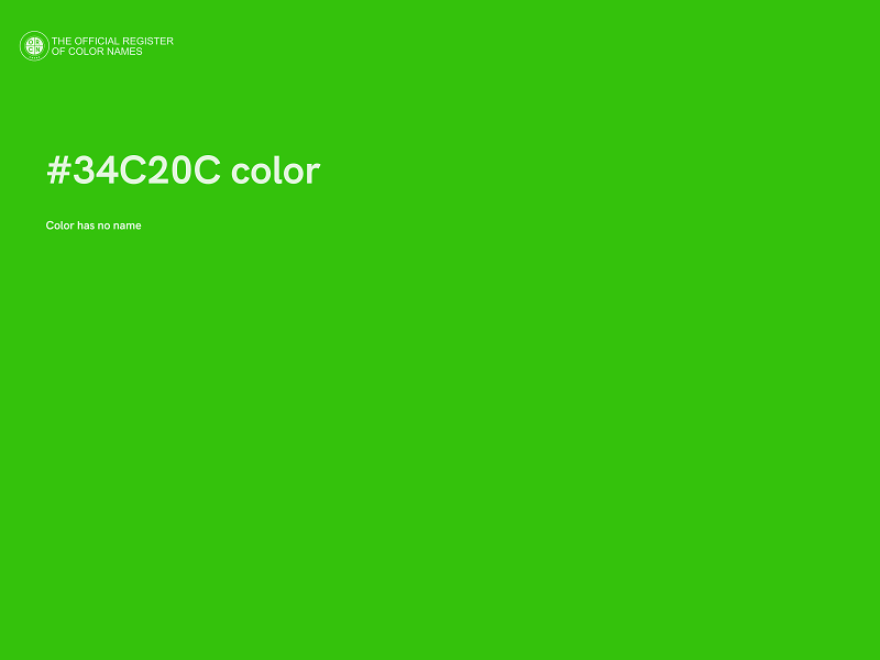 #34C20C color image