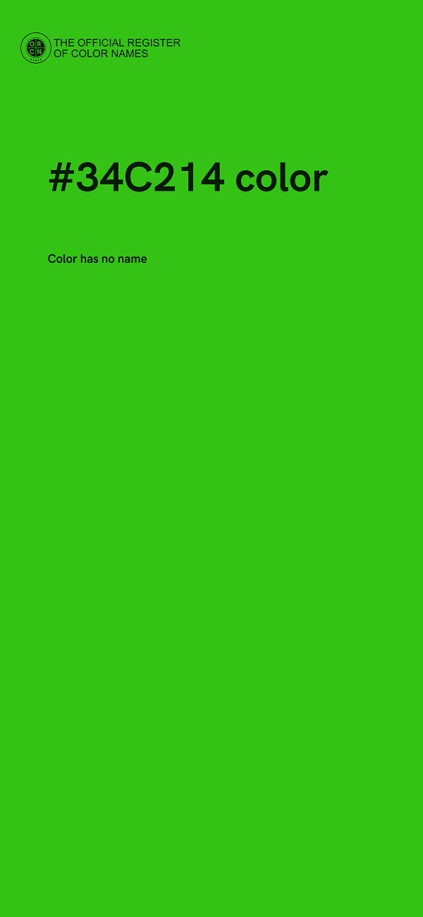 #34C214 color image