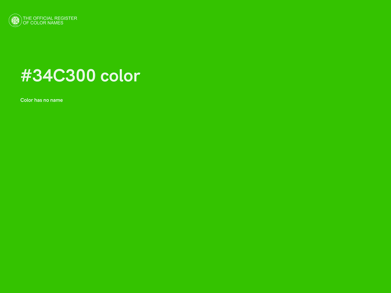#34C300 color image