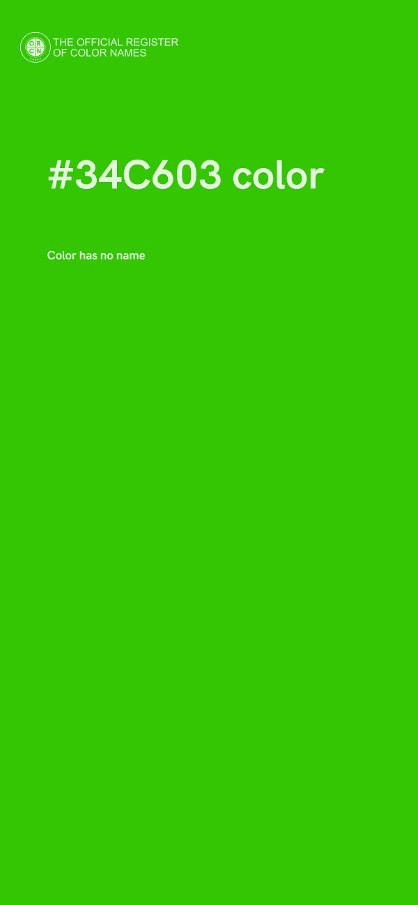 #34C603 color image