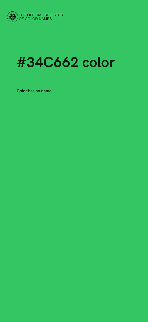 #34C662 color image