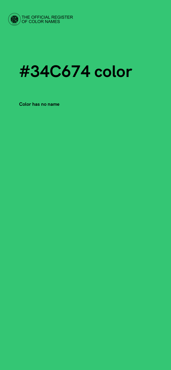 #34C674 color image