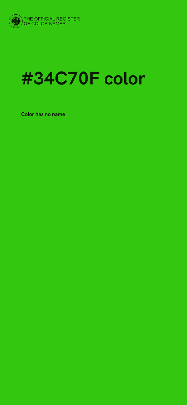 #34C70F color image