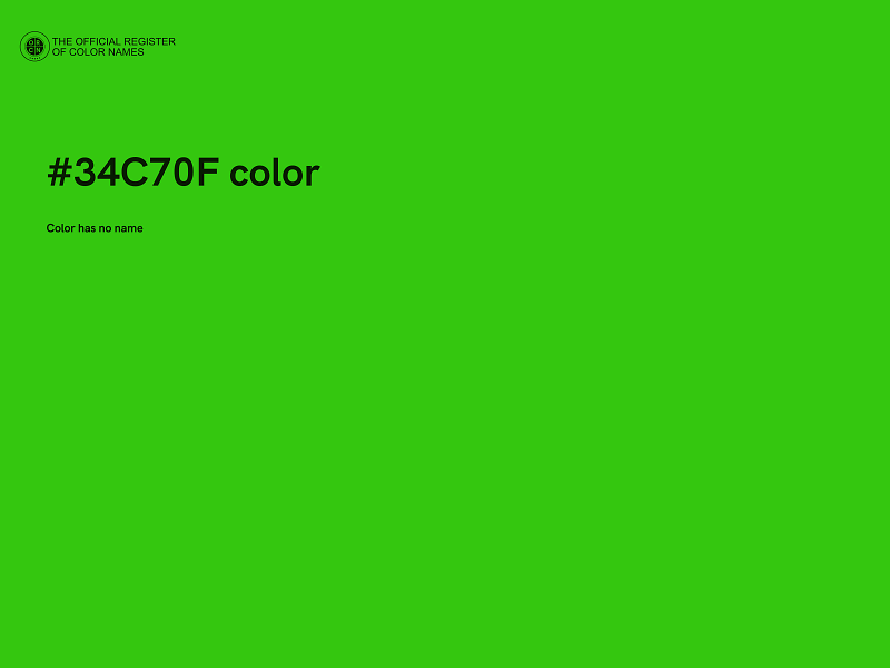#34C70F color image