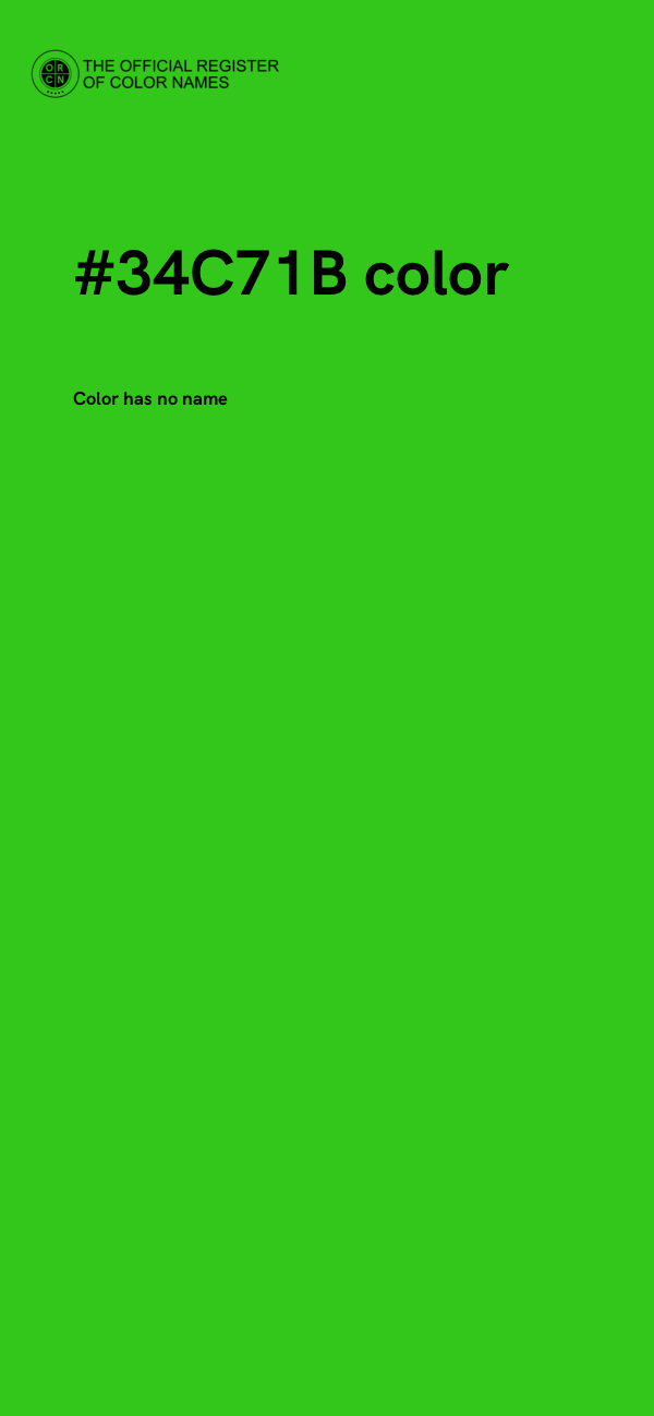 #34C71B color image