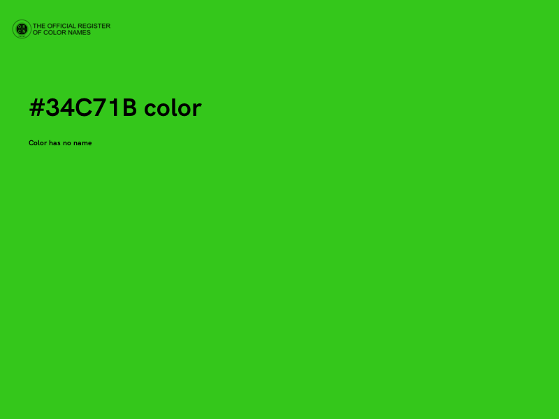 #34C71B color image