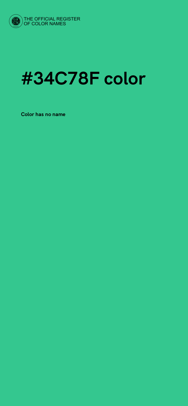 #34C78F color image