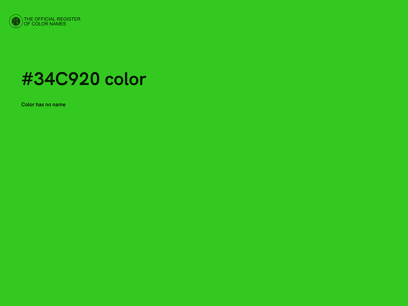 #34C920 color image