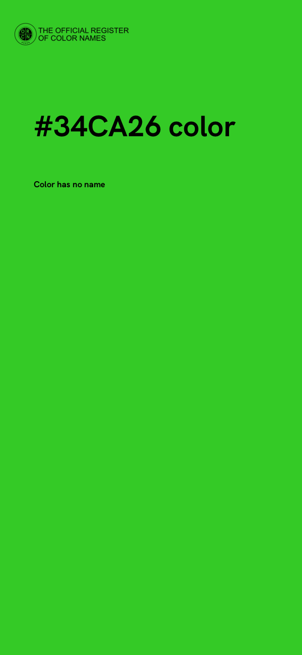 #34CA26 color image