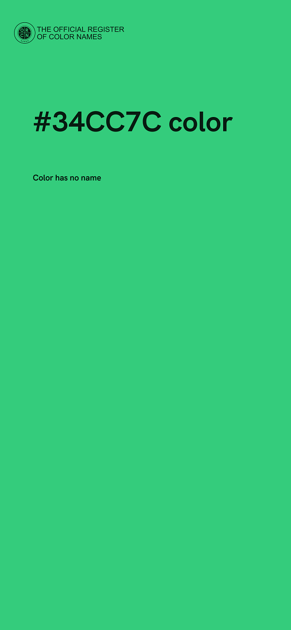 #34CC7C color image