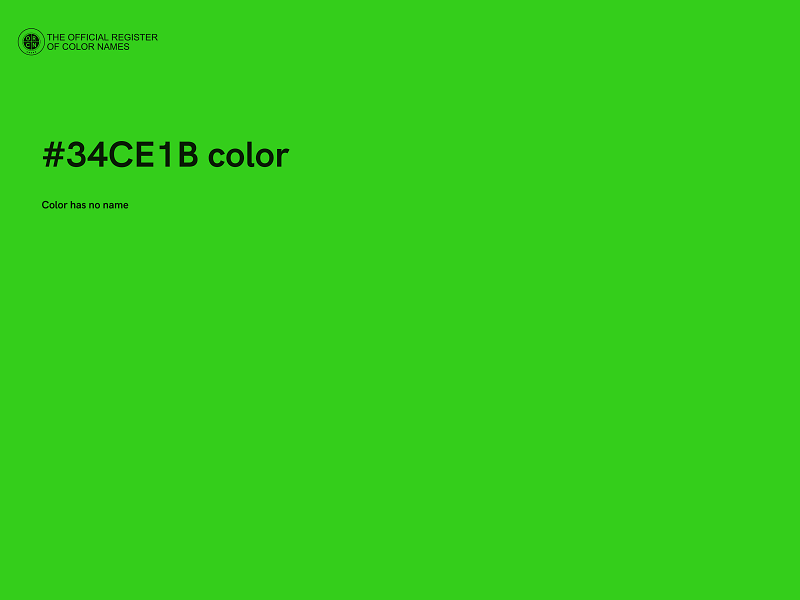 #34CE1B color image