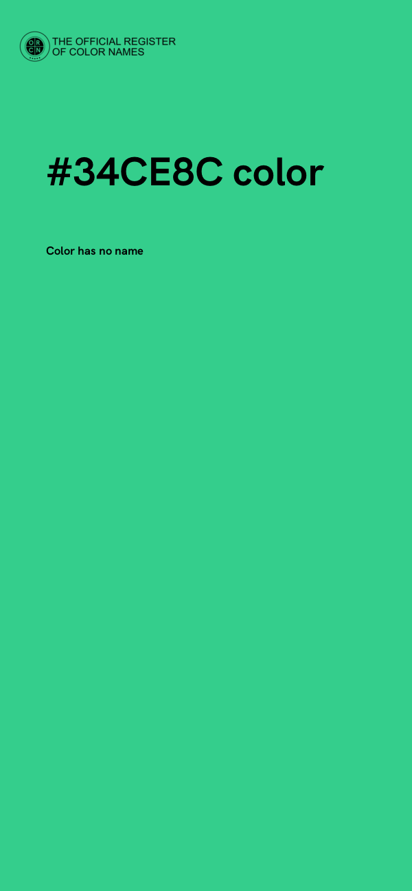 #34CE8C color image