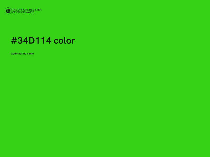 #34D114 color image