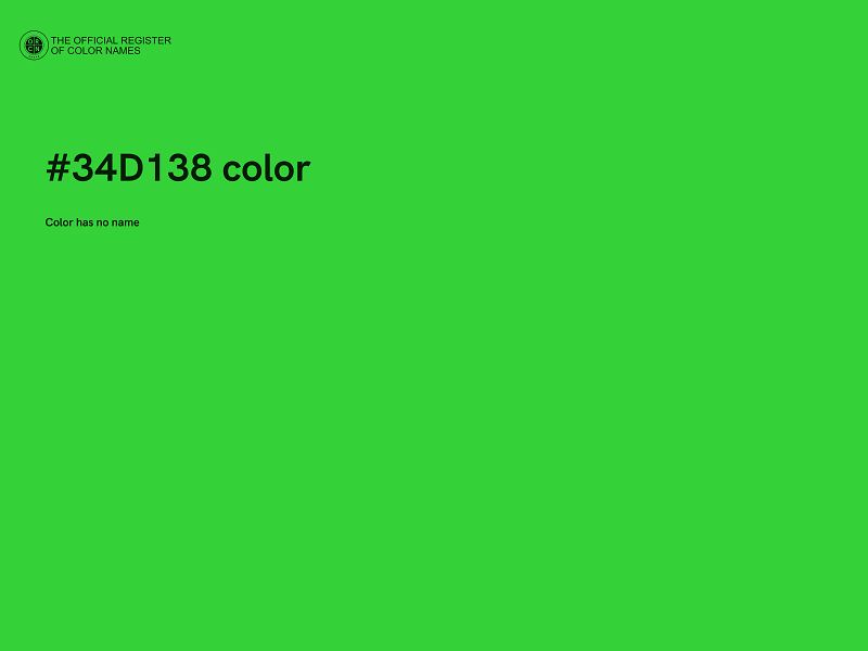 #34D138 color image