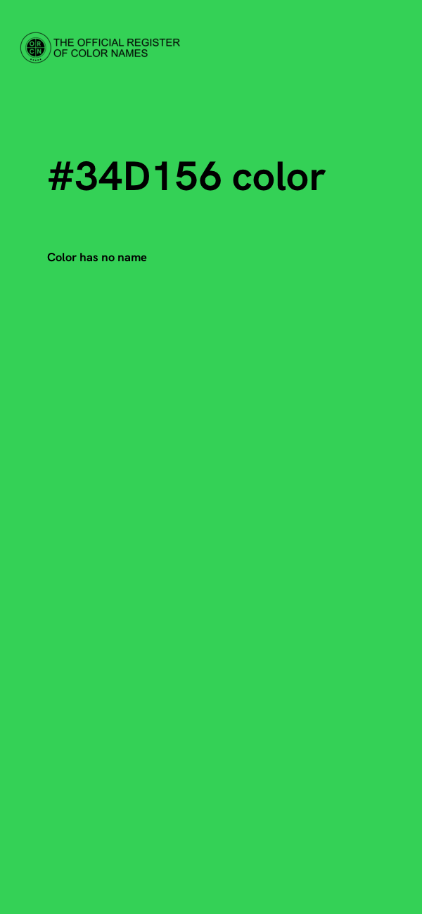 #34D156 color image