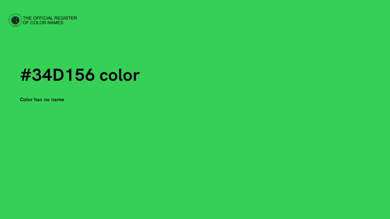 #34D156 color image