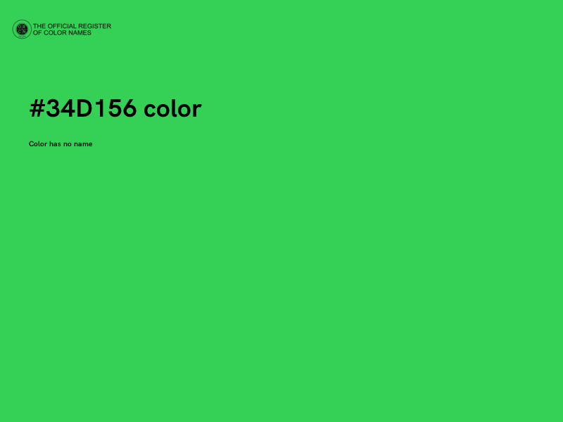 #34D156 color image