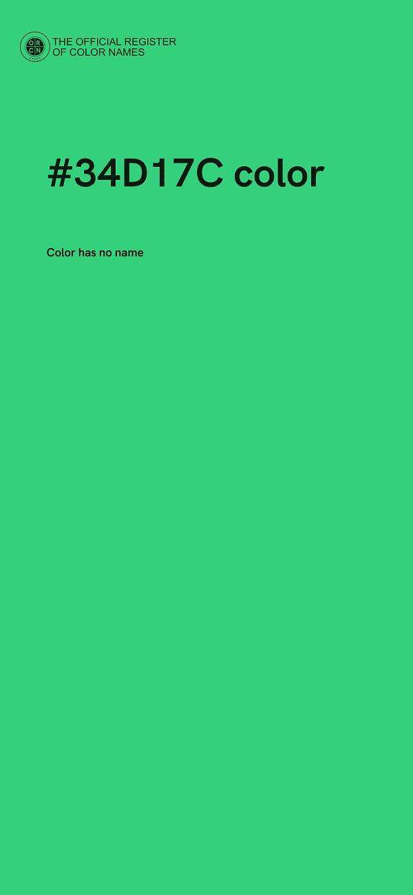 #34D17C color image