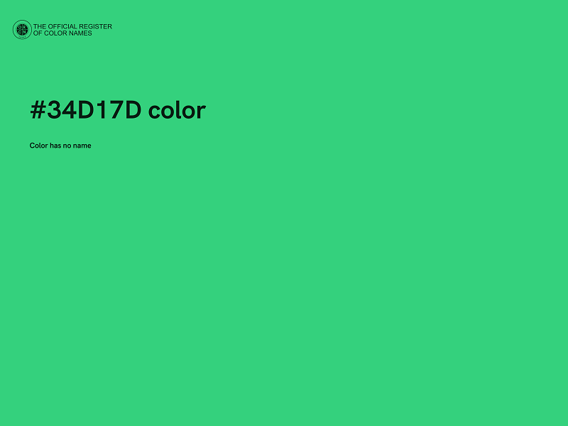 #34D17D color image