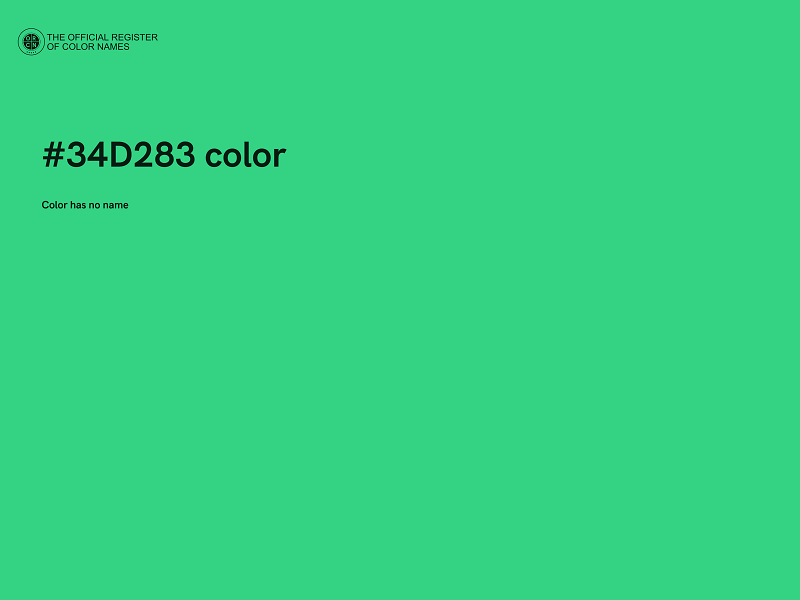 #34D283 color image