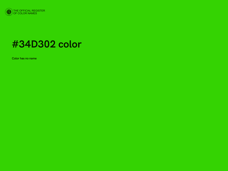 #34D302 color image