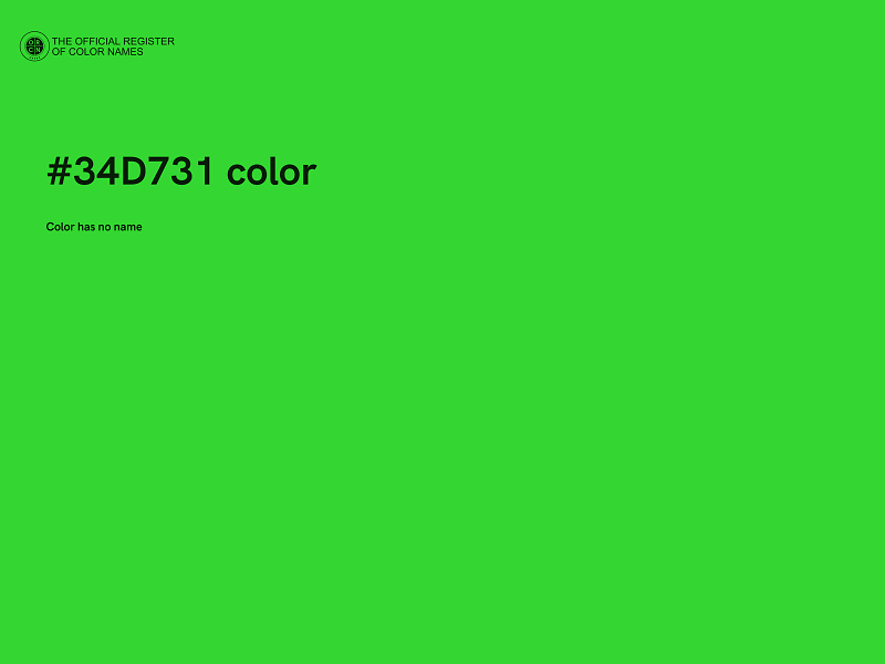 #34D731 color image