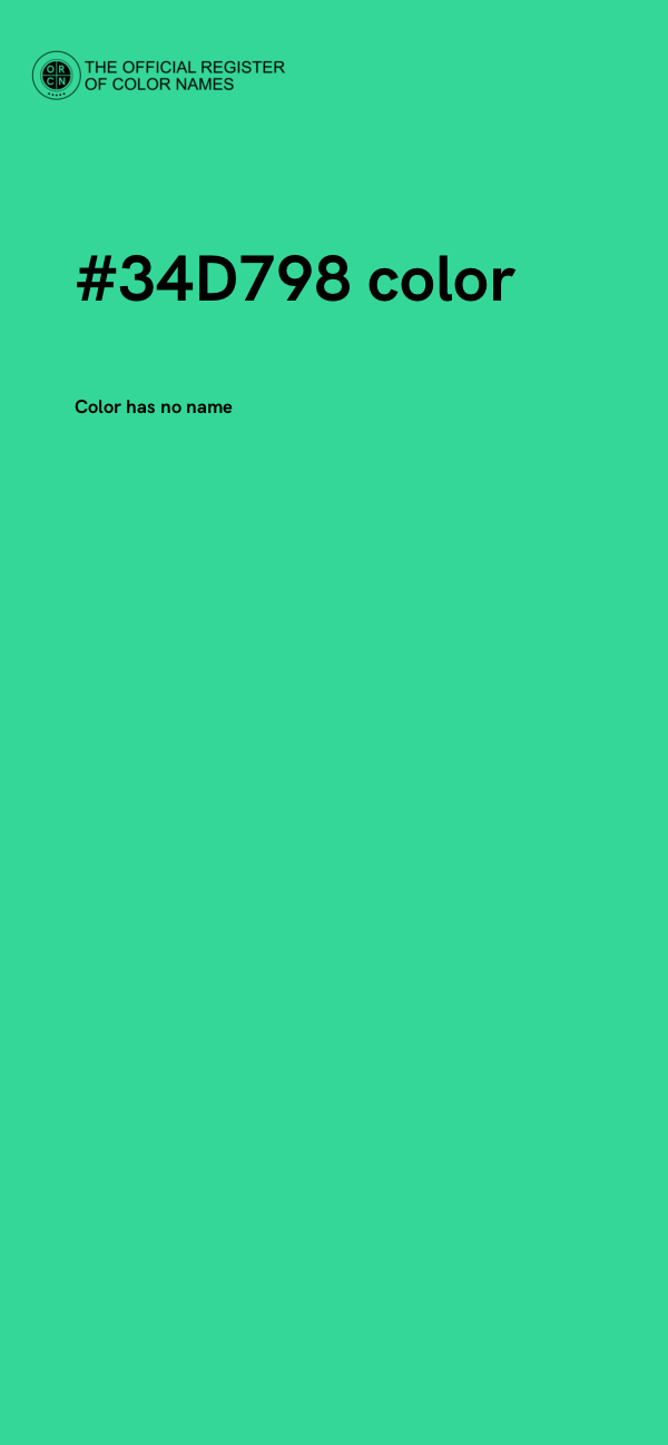 #34D798 color image