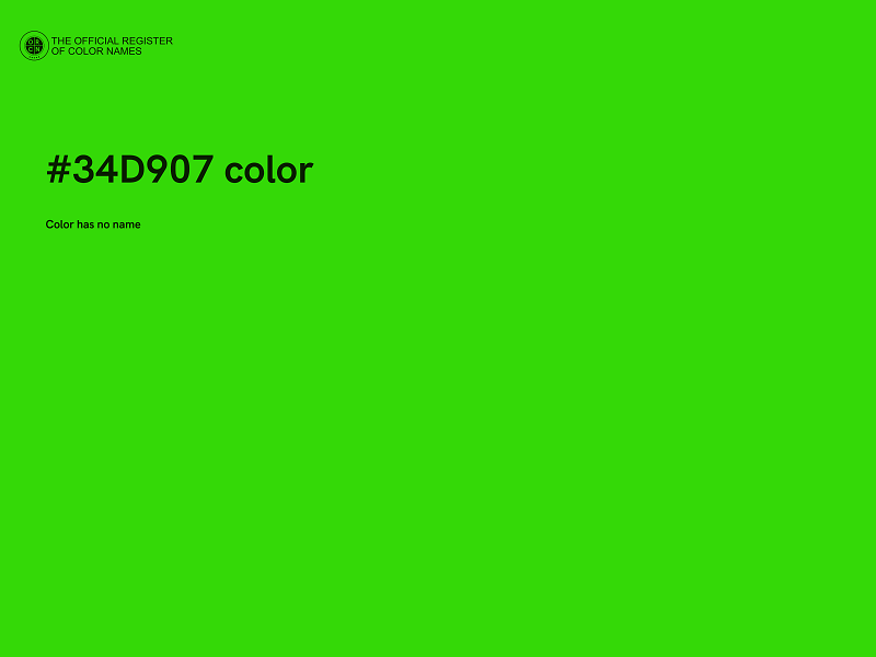 #34D907 color image