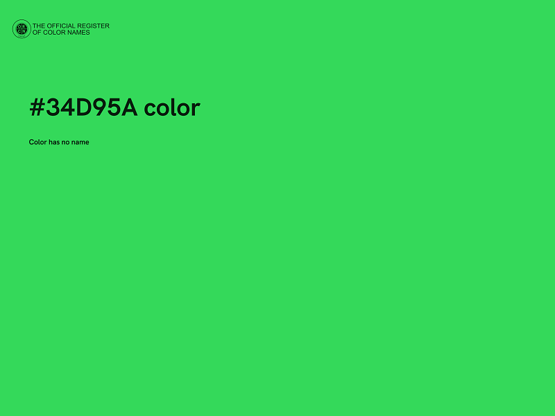 #34D95A color image