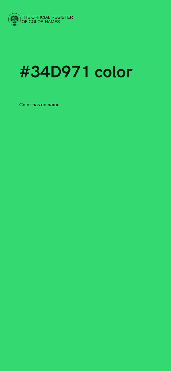 #34D971 color image