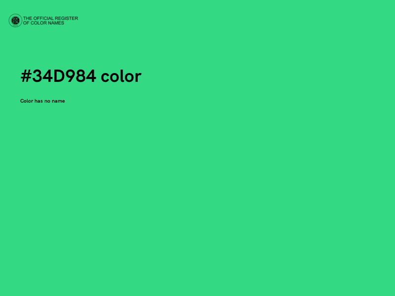#34D984 color image