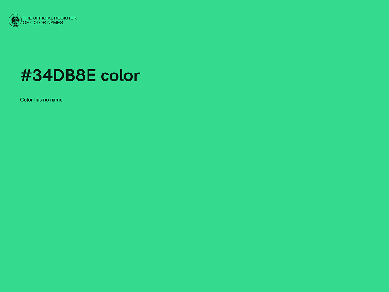 #34DB8E color image