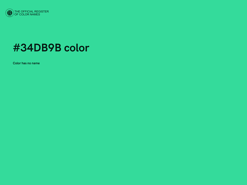 #34DB9B color image